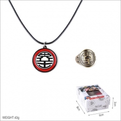 Dragon Ball Z Cosplay Collection Alloy Anime Necklace and Ring Set