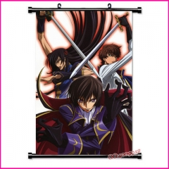 Code Geass 反叛的鲁路修动漫挂画布画 厂家直销外贸漫展卷轴批发