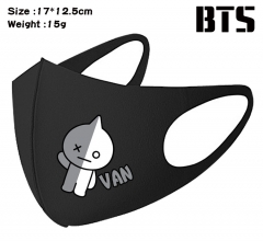 BT21 VAN K-POP BTS Bulletproof Boy Scouts Cartoon Pattern Cosplay Printing Mask