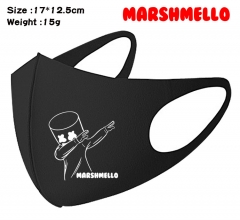 DJ Marshmello Cartoon Pattern Cosplay Printing Anime Mask