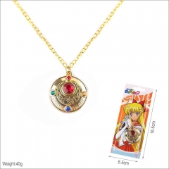 Pretty Soldier Sailor Moon Pattern Cartoon Cosplay Anime Alloy Necklace