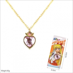 Pretty Soldier Sailor Moon Pattern Cartoon Cosplay Anime Alloy Necklace