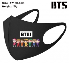 BT21 K-POP BTS Bulletproof Boy Scouts Cartoon Pattern Cosplay Printing Mask