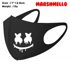 DJ Marshmello Cartoon Pattern Cosplay Printing Anime Mask