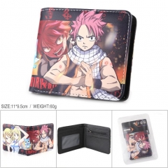 Fairy Tail Cartoon Pattern Cosplay PU Folding Purse Anime Wallet