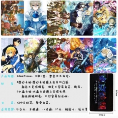10个一套）刀剑神域 10个装磨砂卡贴 5套的价格