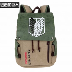 Attack on Titan/Shingeki No Kyojin  Cartoon Cosplay For Teenager Canvas Anime Backpack Bag