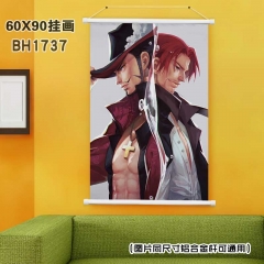 (60X90)BH1737--海贼王-动漫白色塑料杆