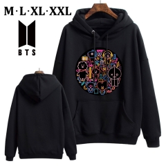 bts-2 防弹少年团 新款数码印花加绒加厚卫衣