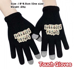 Stranger Things Anime Full Finger Touch Screen Gloves Winter Gloves