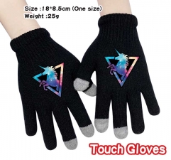 Unicorn Anime Full Finger Touch Screen Gloves Winter Gloves