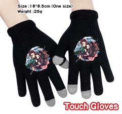 Demon Slayer: Kimetsu no Yaiba Anime Full Finger Touch Screen Gloves Winter Gloves