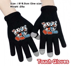 Cuphead Anime Full Finger Touch Screen Gloves Winter Gloves