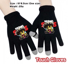 Brawl Stars Anime Full Finger Touch Screen Gloves Winter Gloves