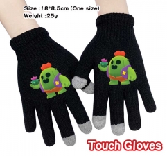 Brawl Stars Anime Full Finger Touch Screen Gloves Winter Gloves