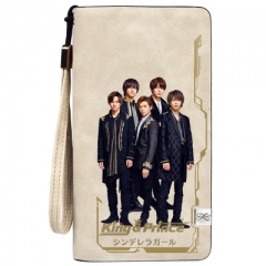 King&Prince Wallets PU Leather Long Zipper Wallet