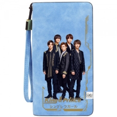 King&Prince Wallets PU Leather Long Zipper Wallet
