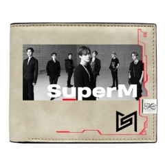 K-Pop Super M Wallets PU Leather Short Wallet