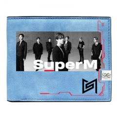 K-Pop Super M Wallets PU Leather Short Wallet