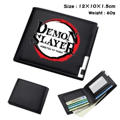 Demon Slayer: Kimetsu no Yaiba Cartoon Pattern Cosplay PU Folding Purse Anime Wallet