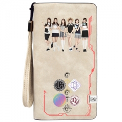 K-Pop GFRIEND Wallets PU Leather Long Zipper Wallet