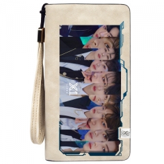 K-Pop Produce X 101 Wallets PU Leather Long Zipper Wallet