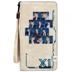 K-Pop Produce X 101 Wallets PU Leather Long Zipper Wallet