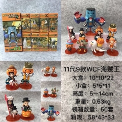 海贼王航海王11代9款WCF海贼王盒装手办摆件模型 5-14CM 一箱50套