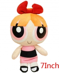 The Powerpuff Girls Blossom Cartoon Stuffed Doll Kawaii Anime Plush Toys For Kids 7inch