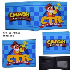 Crash Bandicoot  Cartoon Cosplay Color Printing Purse Anime Wallet