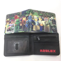Roblox Game Cosplay Colorful Short Folding Purse PU Anime Wallet
