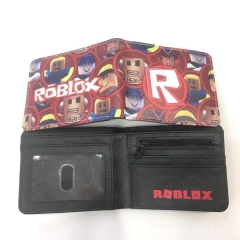 Roblox Game Cosplay Colorful Short Folding Purse PU Anime Wallet
