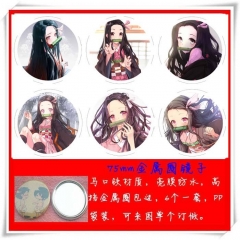 Demon Slayer: Kimetsu no Yaiba Cartoon Cosplay One Side Anime Pocket Mirror (6pcs/set)