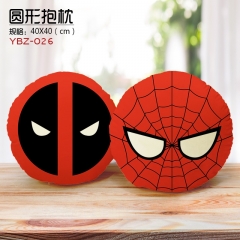Spider Man Deadpool Cartoon Anime Round Plush Pillow