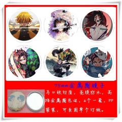 Demon Slayer: Kimetsu no Yaiba Cartoon Cosplay One Side Anime Pocket Mirror (6pcs/set)