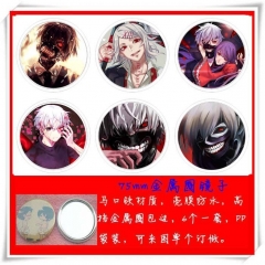 Tokyo Ghoul Cartoon Cosplay One Side Anime Pocket Mirror (6pcs/set)