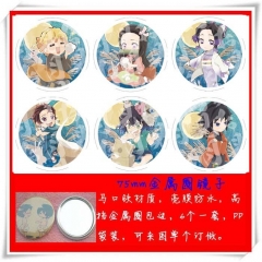 Demon Slayer: Kimetsu no Yaiba Cartoon Cosplay One Side Anime Pocket Mirror (6pcs/set)