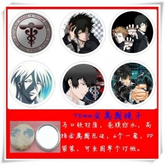 Psycho Pass Cartoon Cosplay One Side Anime Pocket Mirror (6pcs/set)
