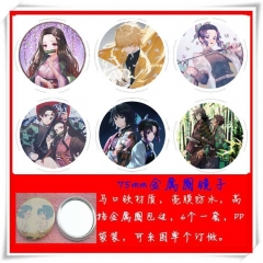 Demon Slayer: Kimetsu no Yaiba Cartoon Cosplay One Side Anime Pocket Mirror (6pcs/set)