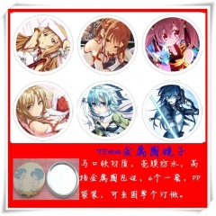 Sword Art Online | SAO Cartoon Cosplay One Side Anime Pocket Mirror (6pcs/set)