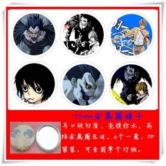 Death Note Cartoon Cosplay One Side Anime Pocket Mirror (6pcs/set)