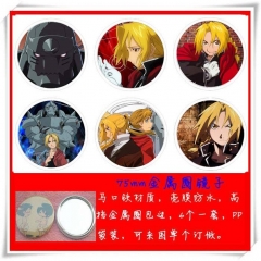 Fullmetal Alchemist Cartoon Cosplay One Side Anime Pocket Mirror (6pcs/set)