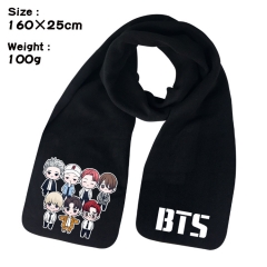 BT21 K-POP BTS Bulletproof Boy Scouts Cartoon Pattern Cosplay Velvet For Winter Anime Scarf