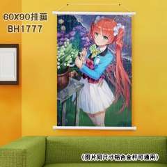Maid Coffee Gun Waterproof Anime Wallscrolls Cosplay Cartoon Wall Scrolls Decoration