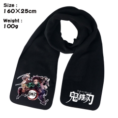 Demon Slayer: Kimetsu no Yaiba Cartoon Pattern Cosplay Velvet For Winter Anime Scarf