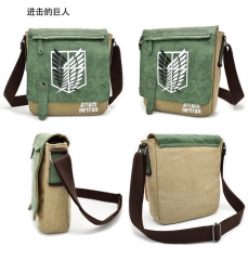 Attack on Titan/Shingeki No Kyojin Cartoon Fashion Canvas+PU Anime Crossbody Bag Single Shoulder Bags