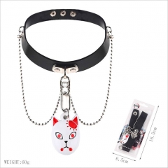 Demon Slayer: Kimetsu no Yaiba Cartoon Decorative Leather Anime Necklace