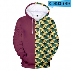 Demon Slayer: Kimetsu no Yaiba Anime 3D Print Casual Hooded Hoodie For Kids And Adult