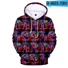 Stranger Things Anime 3D Print Casual Hooded Hoodie For Kids And Adult