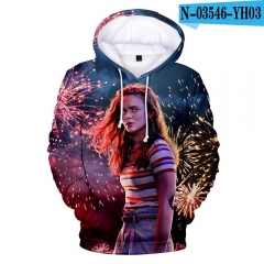 Stranger Things Anime 3D Print Casual Hooded Hoodie For Kids And Adult